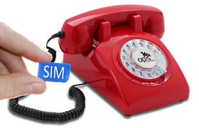 RETRO-TELEFOONS met SIM-kaart